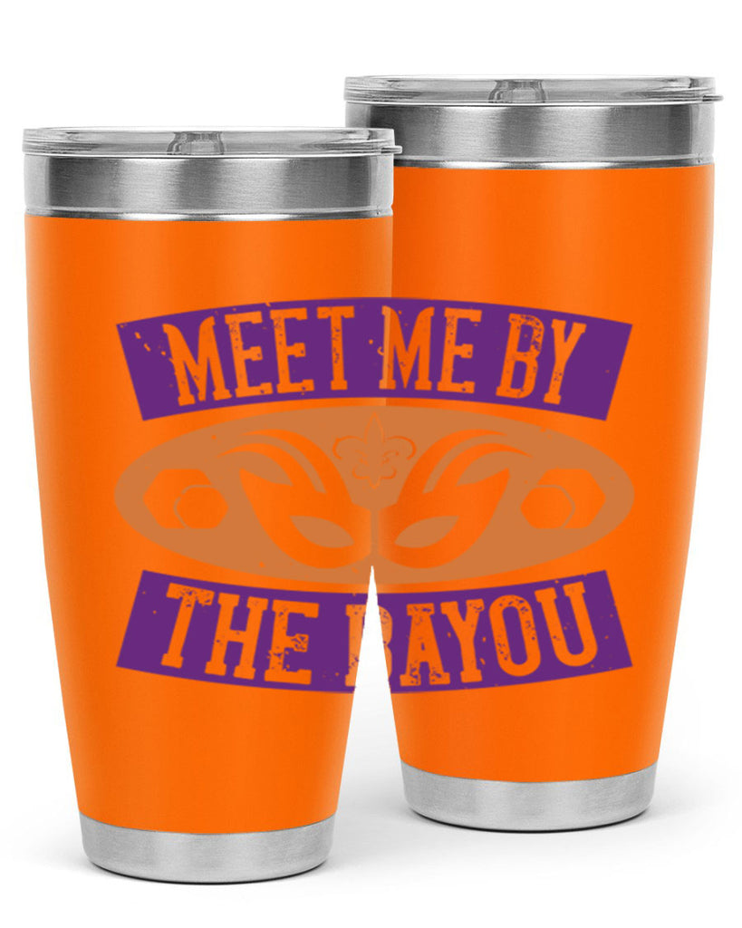 meet me by the bayou 45#- mardi gras- Tumbler