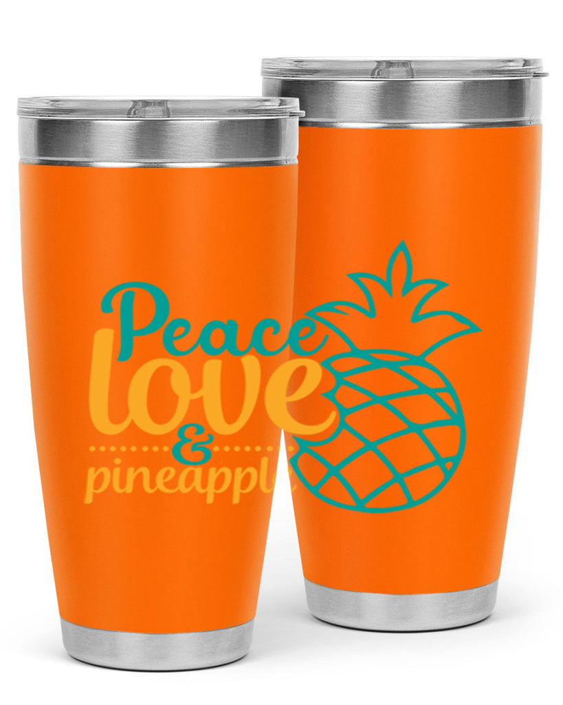 peace love pineapple Style 82#- summer- Tumbler