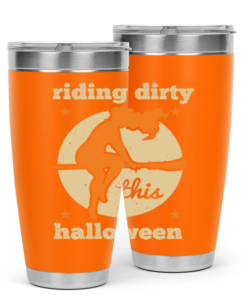 riding dirty this halloween 133#- halloween- Tumbler