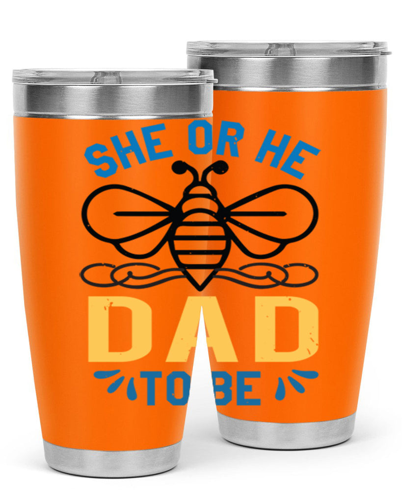 she or he dad to be Style 15#- baby shower- tumbler