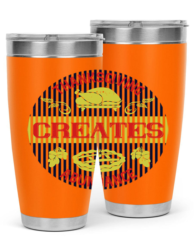thanksgiving creates abundance 14#- thanksgiving- Tumbler