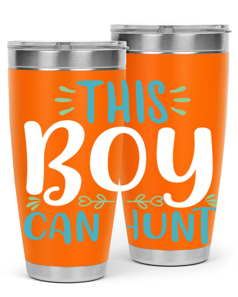 this boy can huntt 1#- easter- Tumbler