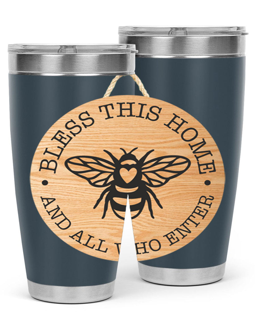 Bless this Home Bee Mockup58#- spring- Tumbler