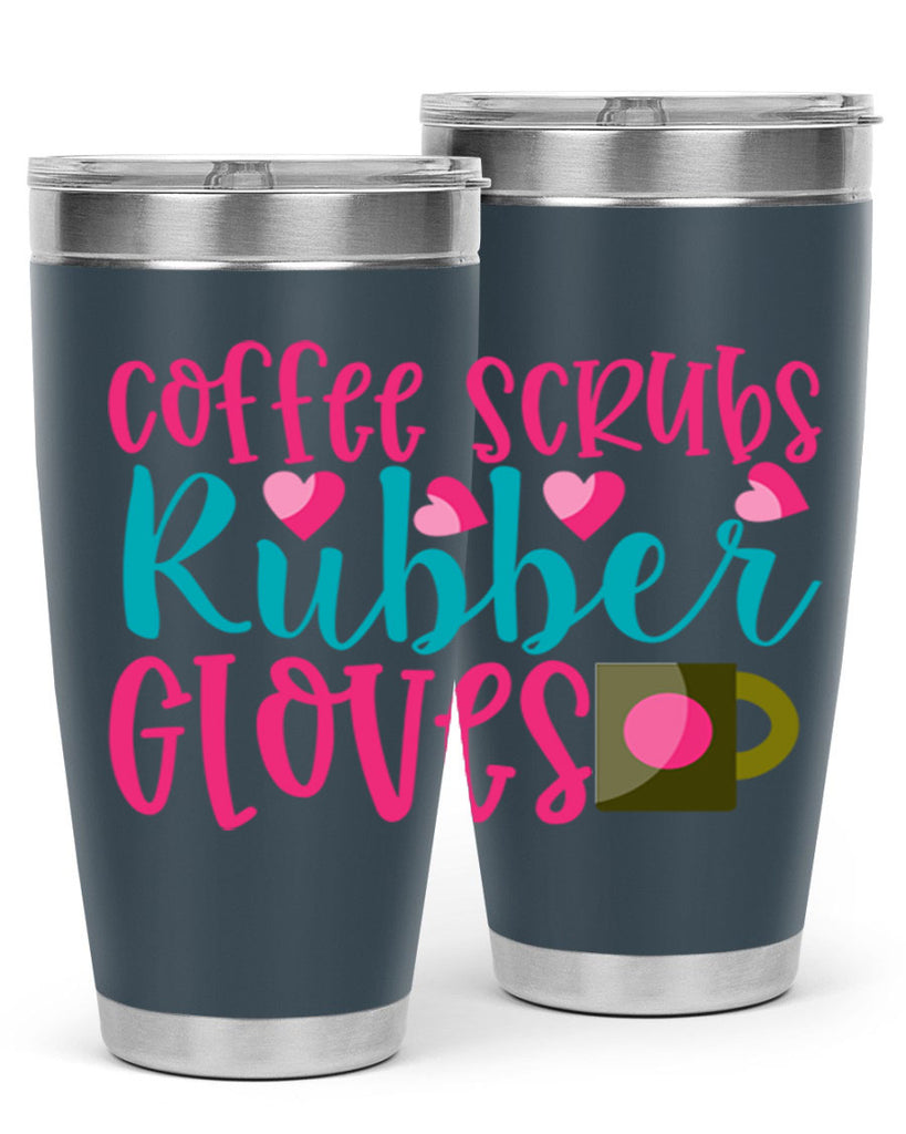 Coffee Scrubs Rubber Gloves Style 391#- nurse- tumbler