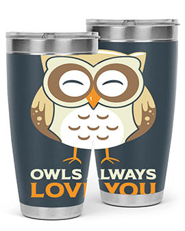 Cute Owl Always Love You A TurtleRabbit 3#- owl- Tumblers