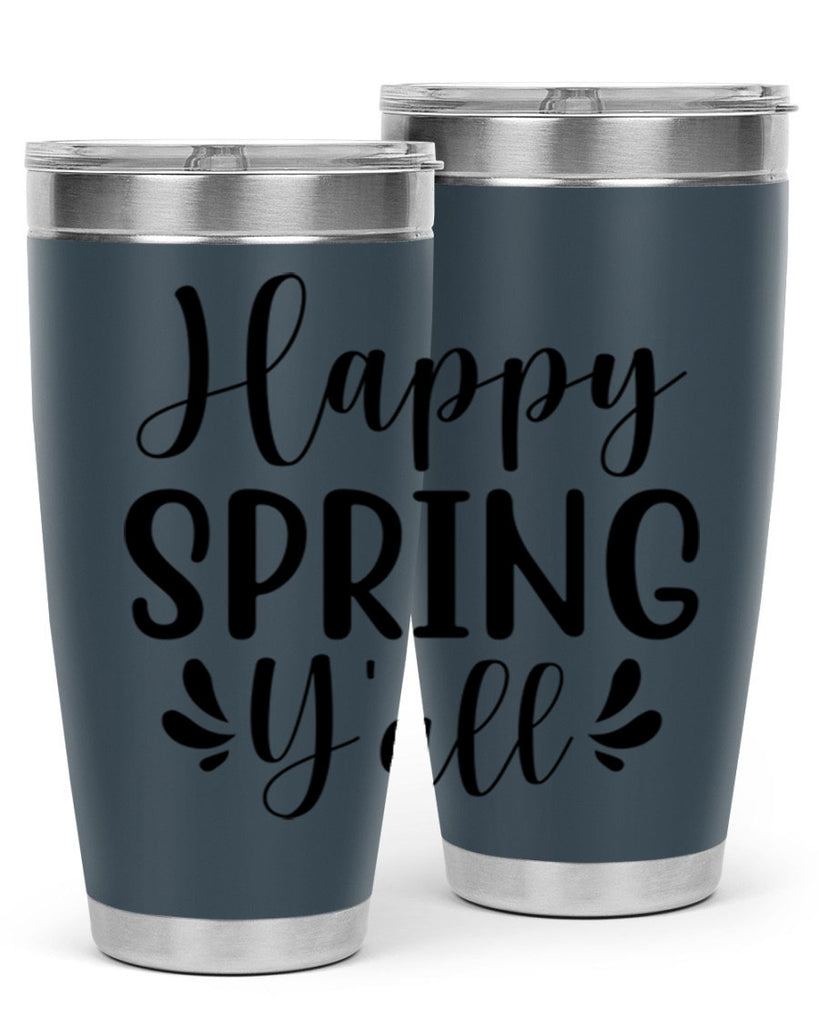 Happy Spring Y'all 163#- spring- Tumbler