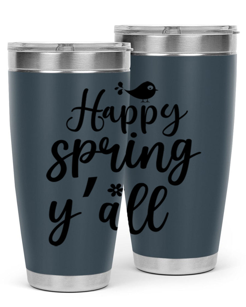 Happy Spring Y'all 167#- spring- Tumbler
