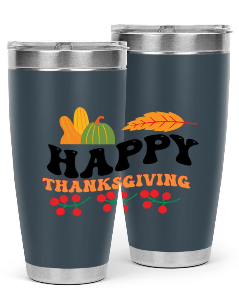 Happy Thanksgiving 251#- fall- Tumbler
