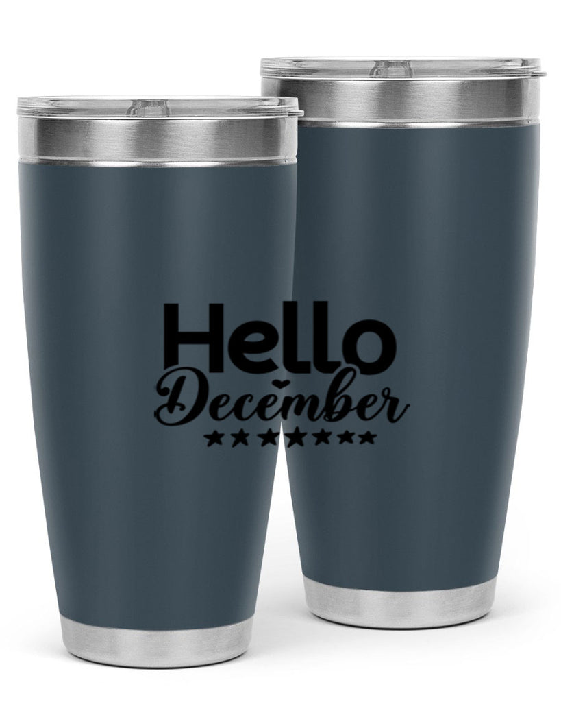 Hello December 156#- winter- Tumbler