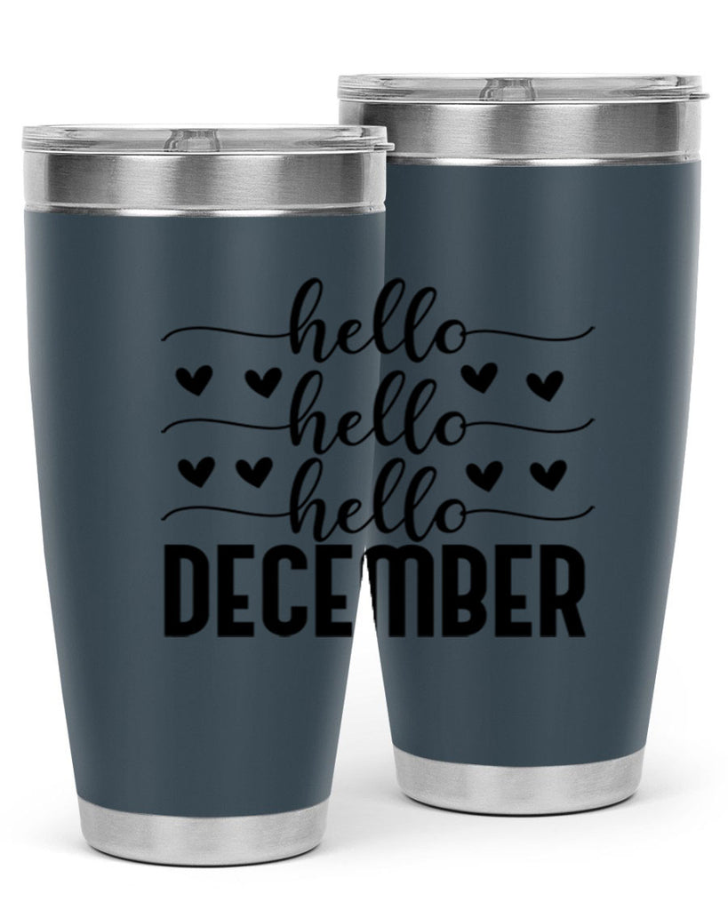 Hello December 157#- winter- Tumbler