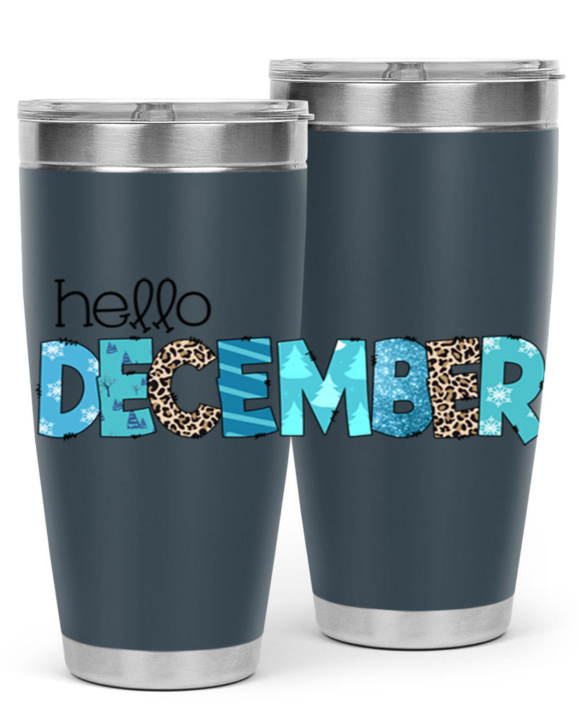 Hello December 187#- winter- Tumbler