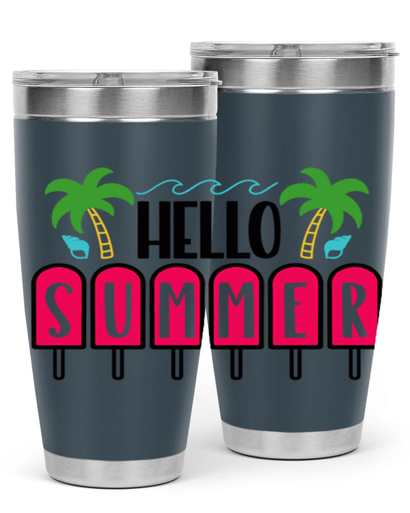 Hello Summer Style 39#- summer- Tumbler