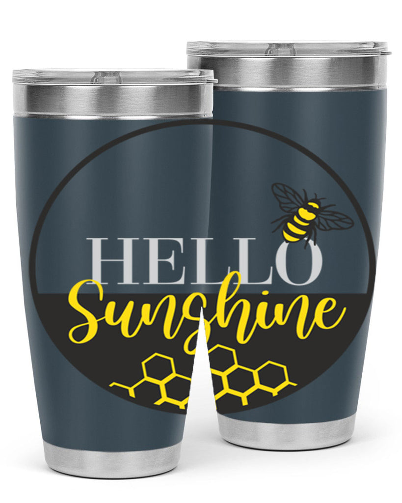 Hello Sunshine and bee216#- spring- Tumbler