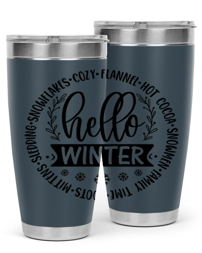 Hello Winter 163#- winter- Tumbler