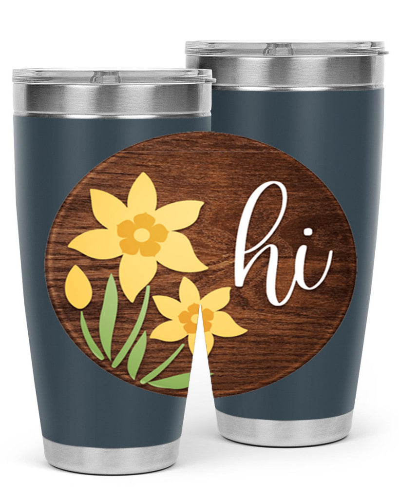 Hi daffodil flower Mockup235#- spring- Tumbler