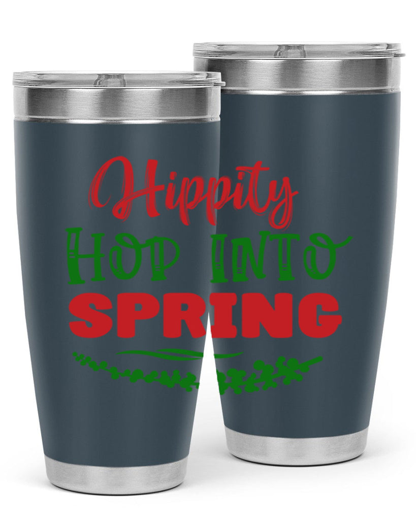 Hippity Hop into Spring 239#- spring- Tumbler