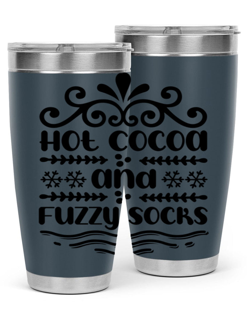 Hot Cocoa and Fuzzy Socks 219#- winter- Tumbler