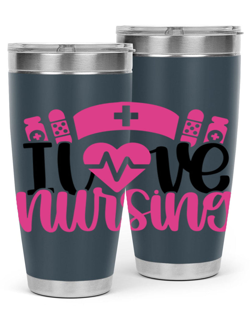 I Love Nursing Style Style 171#- nurse- tumbler