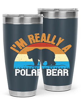 I'm Really A Polar Bear 38#- Bears- Tumbler