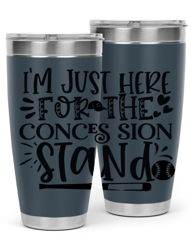 Im Just Here For the Conces sion stand 2072#- baseball- Tumbler