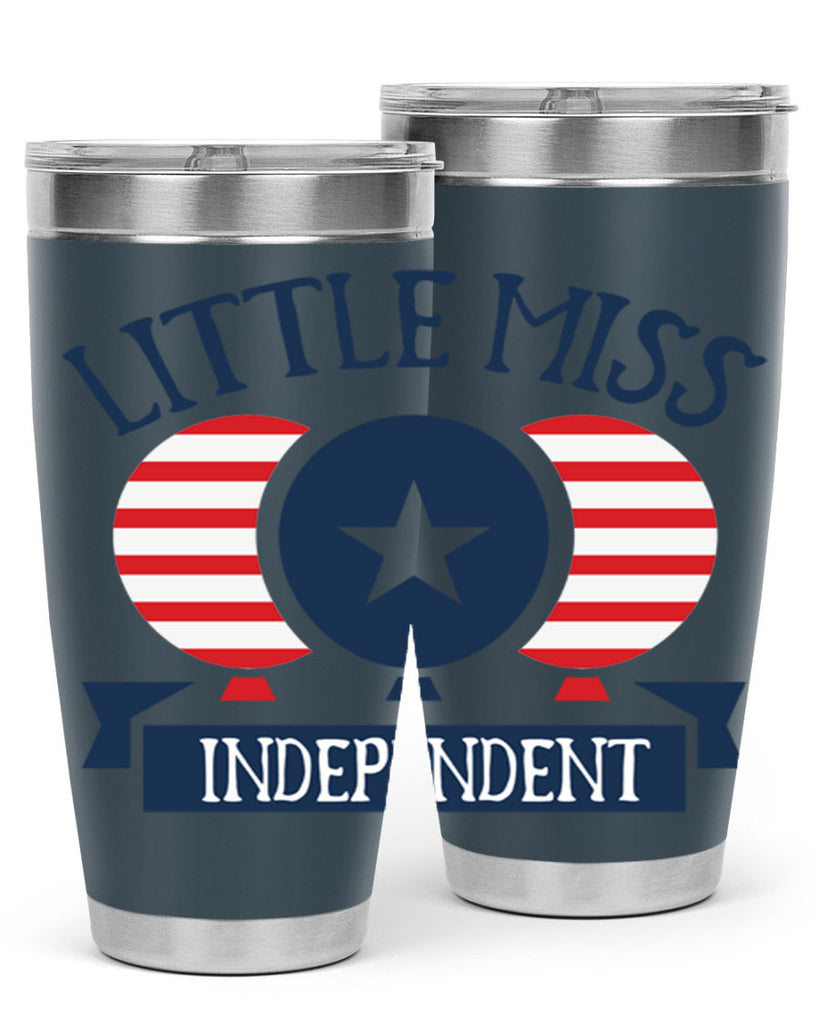 Little miss independent Style 80#- Fourt Of July- Tumbler