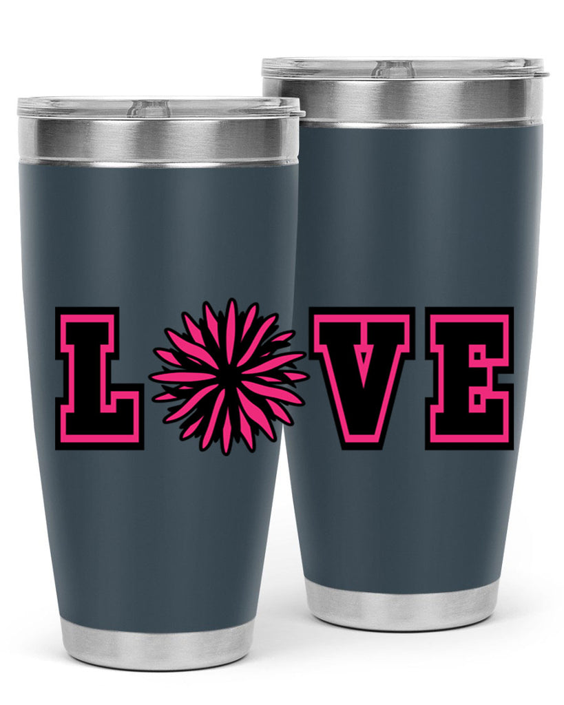Love 694#- cheer- Tumbler