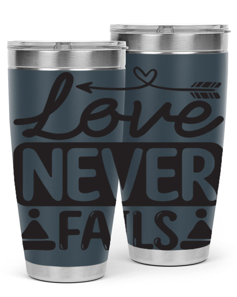 Love never fails 317#- winter- Tumbler