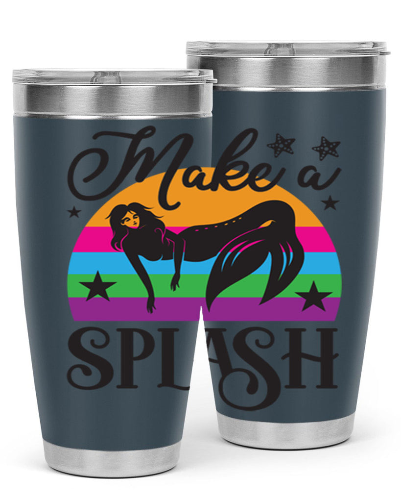 Make a splash 313#- mermaid- Tumbler