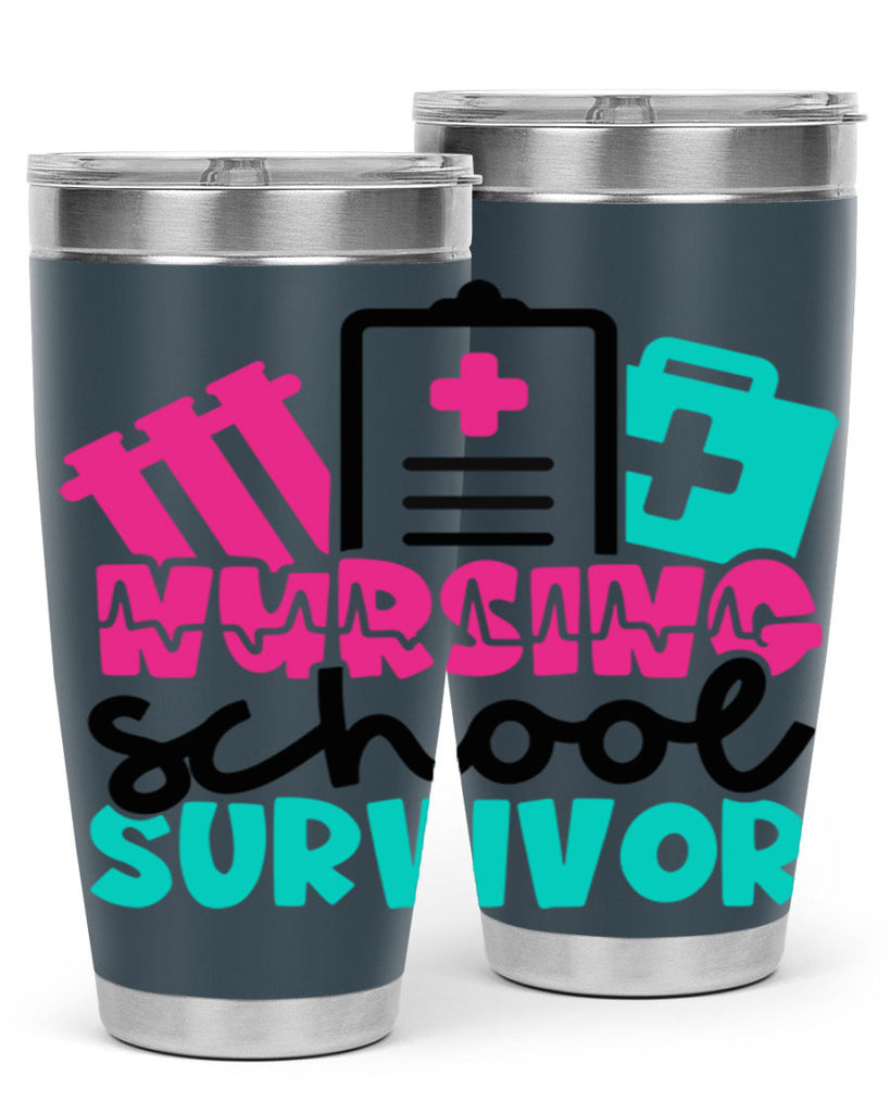 Nursing School Survivor Style Style 62#- nurse- tumbler