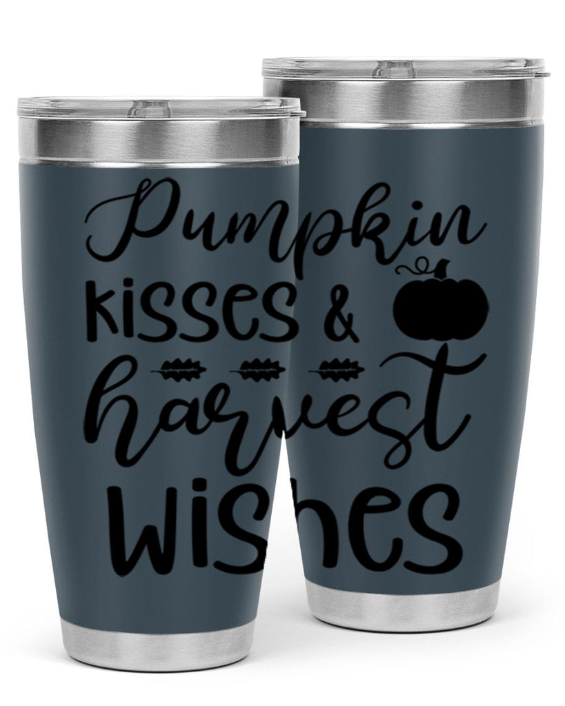 Pumpkin Kisses Harvest Wishes 525#- fall- Tumbler
