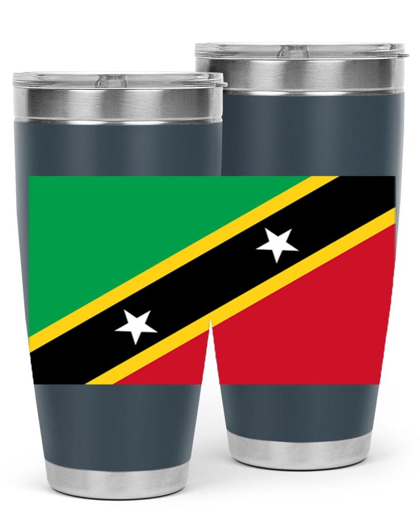 Saint Kitts and Nevis 52#- world flags- Tumbler