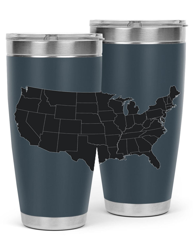 Separate Color Map Style 71#- Fourt Of July- Tumbler