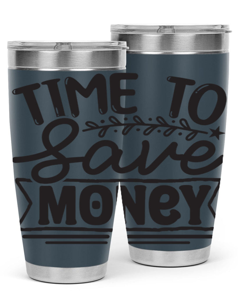 Time to save money 414#- winter- Tumbler