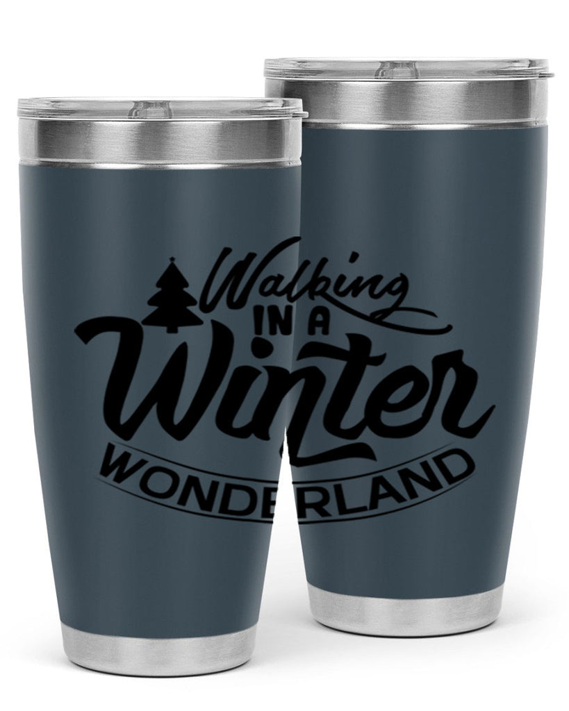 Walking In A Winter Wonderland 435#- winter- Tumbler
