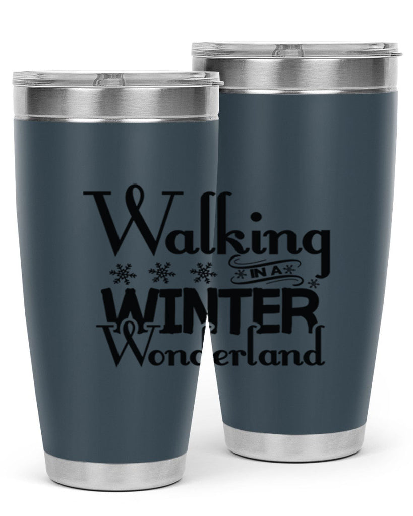 Walking in a Winter Wonderland 437#- winter- Tumbler
