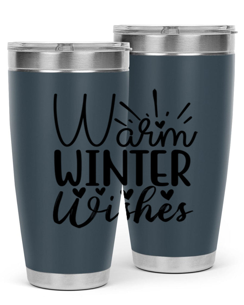 Warm Winter Wishes 454#- winter- Tumbler