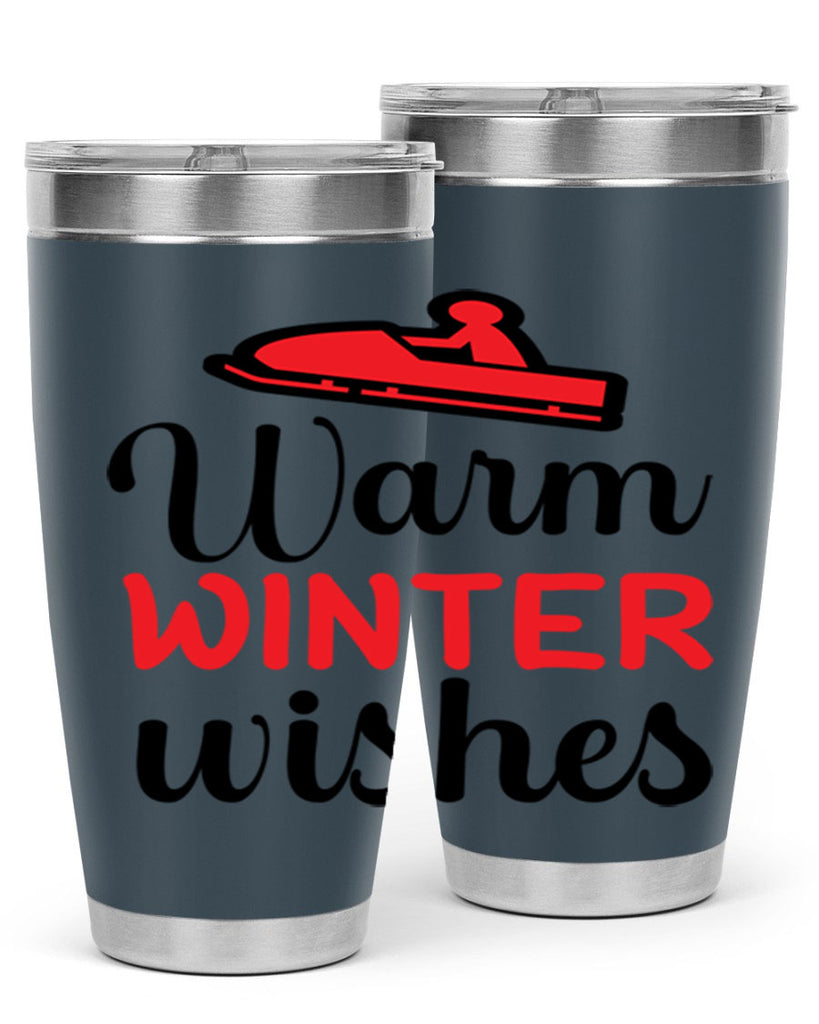 Warm winter wishes 452#- winter- Tumbler