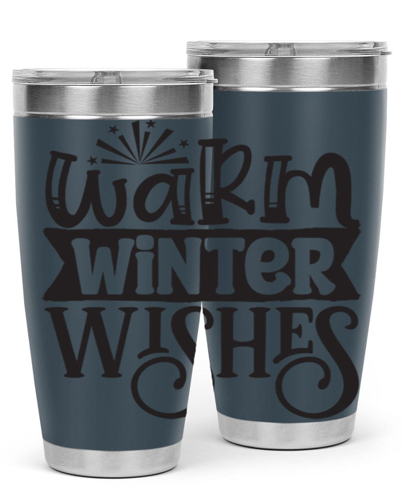 Warm winter wishes 462#- winter- Tumbler