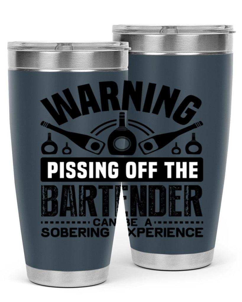 Warning Style 10#- bartender- tumbler