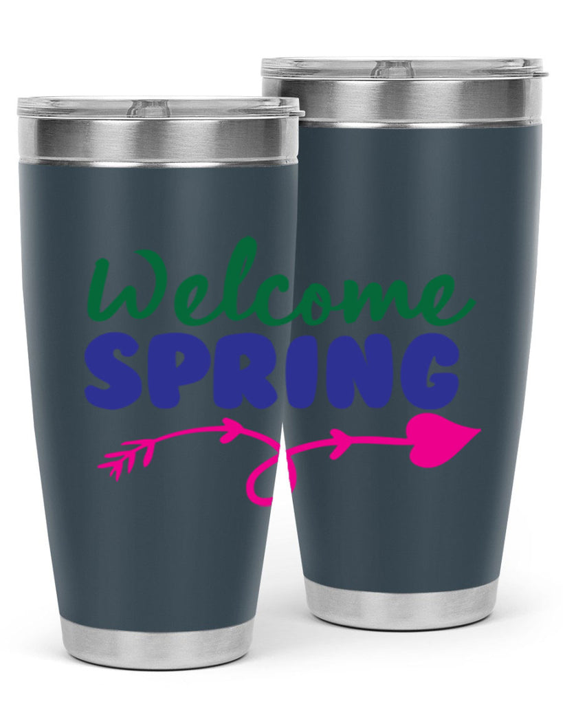 Welcome Spring 581#- spring- Tumbler