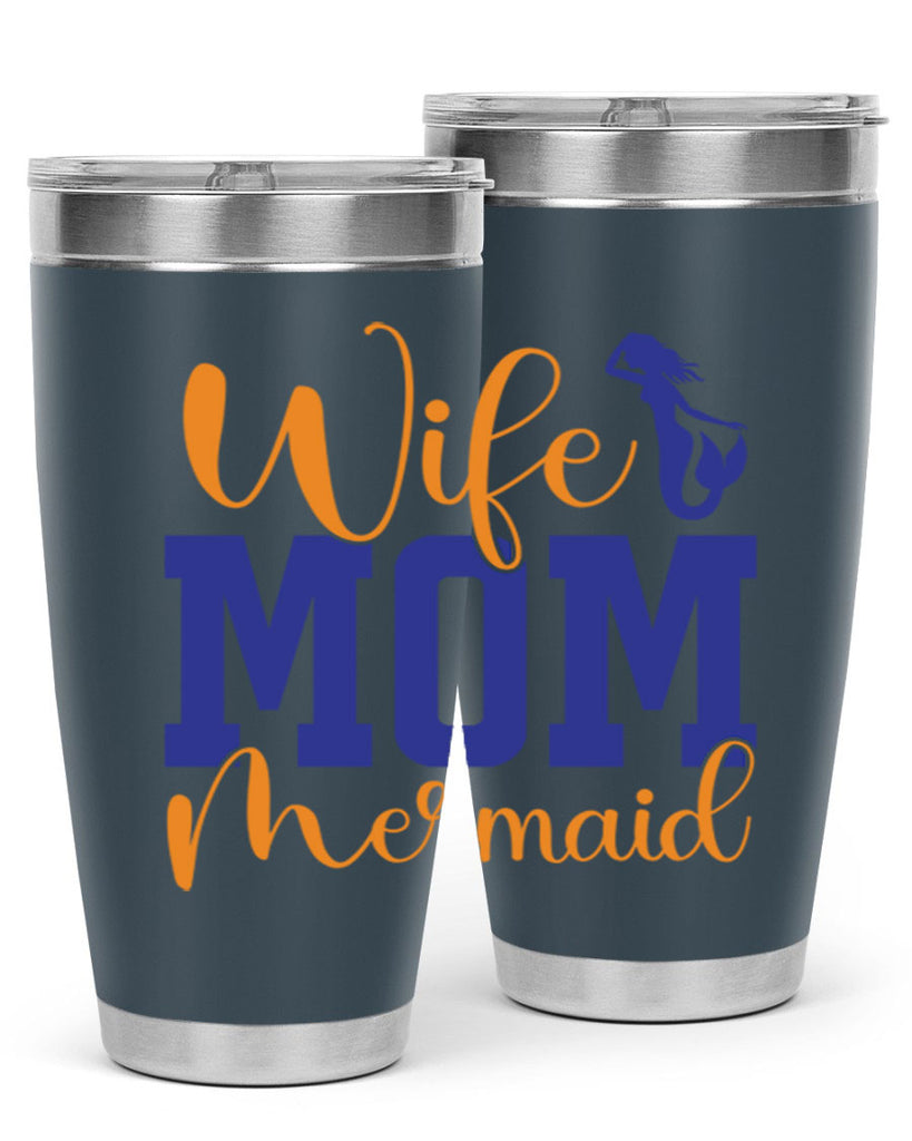 Wife Mom Mermaid 668#- mermaid- Tumbler