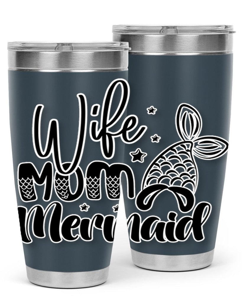 Wife Mom Mermaid 675#- mermaid- Tumbler