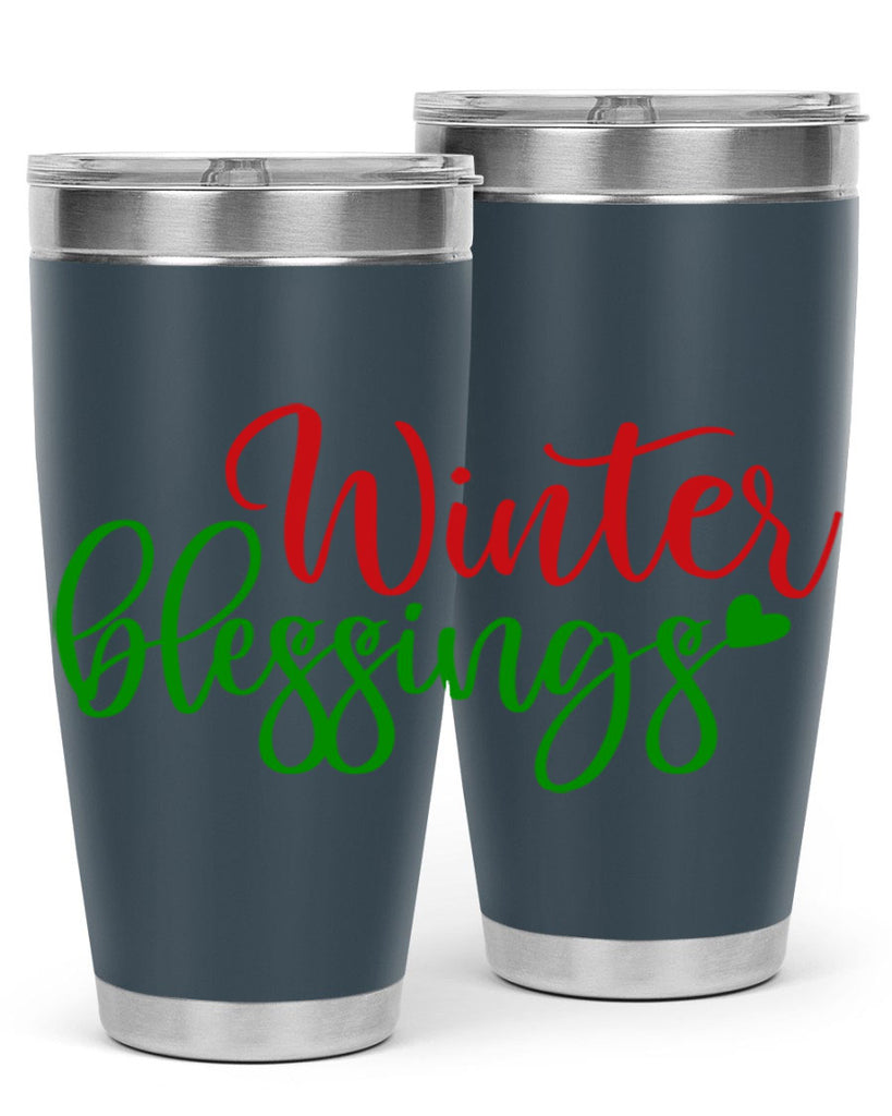 Winter Blessings 492#- winter- Tumbler