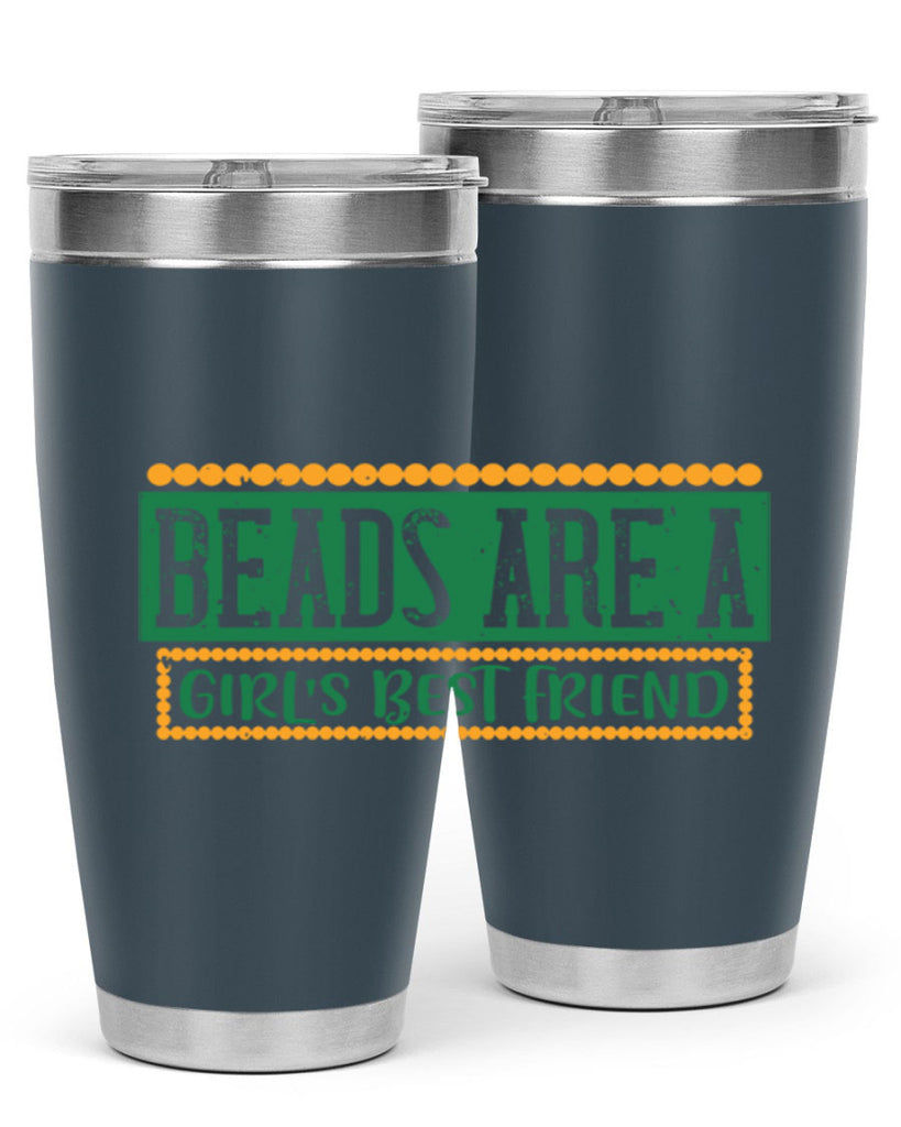 beads are a girls best friend 29#- mardi gras- Tumbler