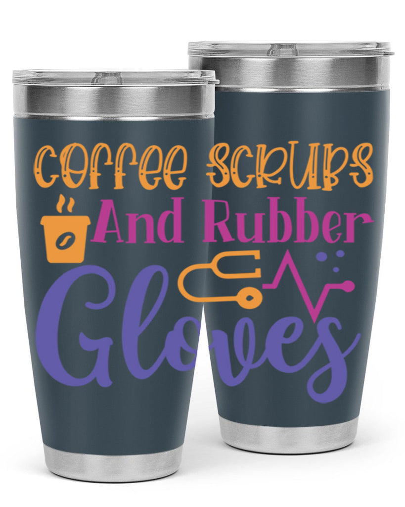 coffee scrubs and rubber gloves Style 392#- nurse- tumbler