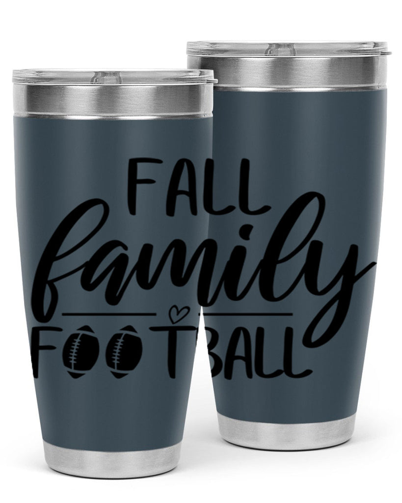 fall family football 100#- fall- Tumbler