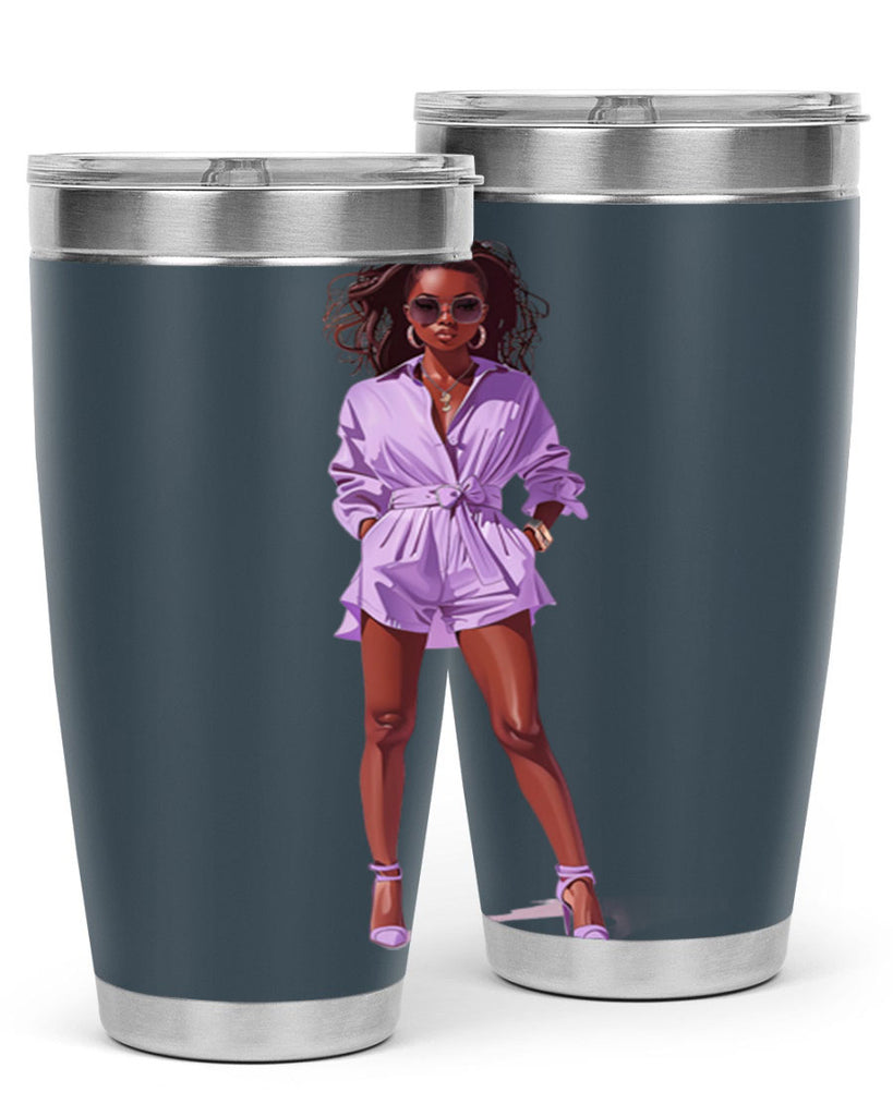 fashion girl in lavender 64#- fashion- Cotton Tank