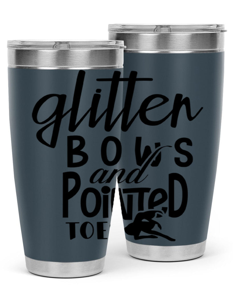 glitter bows and pointed toes 42#- ballet- Tumbler