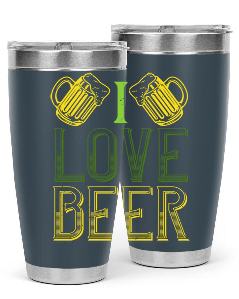 i love beer Style 134#- St Patricks Day- Tumbler