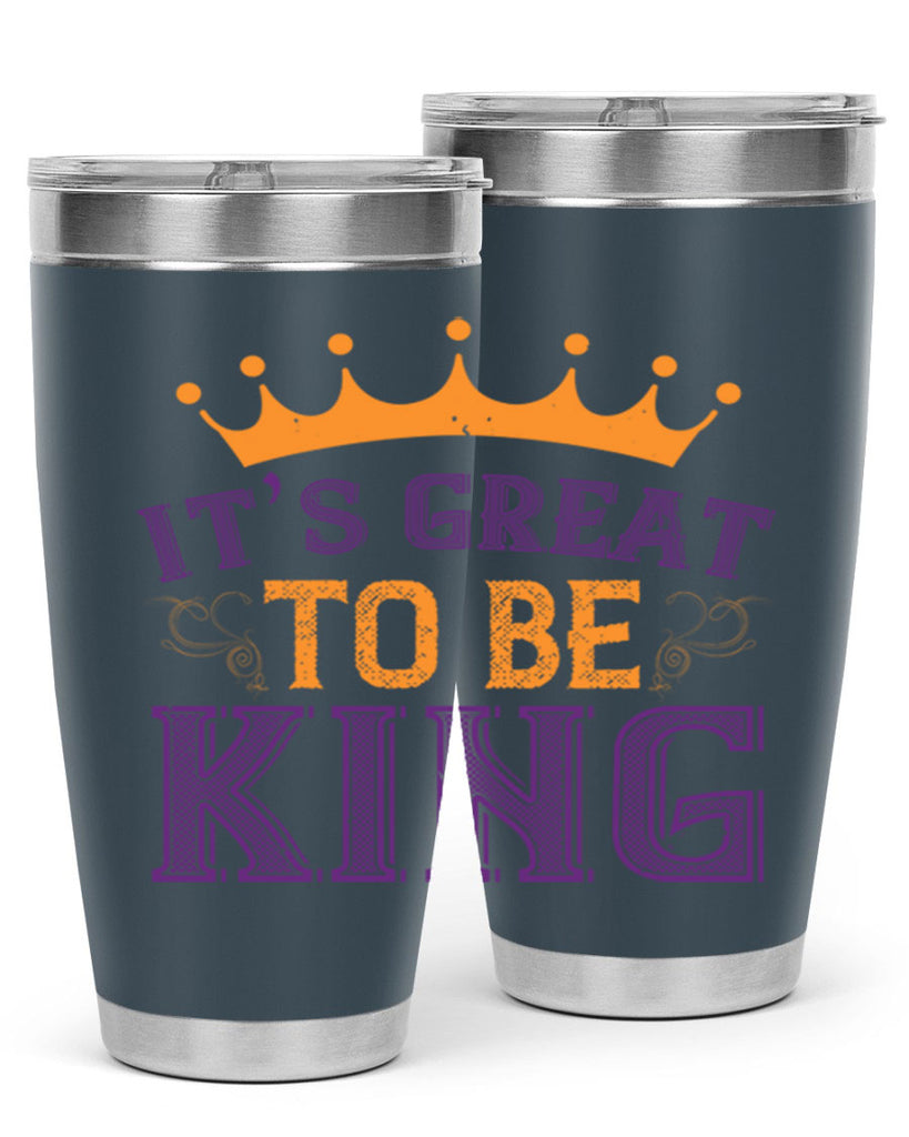 it’s great to be king 61#- mardi gras- Tumbler